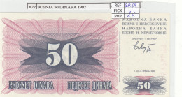 BILLETE BOSNIA HERZOGOVINA 50 DINARA 1992 P-12a - Sonstige – Europa