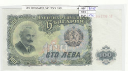 BILLETE BULGARIA 100 LEVA 1951 P-86a - Andere - Europa