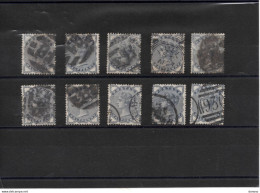 GB 1883 VICTORIA Yvert 76 Lot De 10 Oblitéré Cote : 70 Euros - Gebruikt