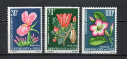 MALI  N° 57 à 59   NEUFS SANS CHARNIERE  COTE 8.00€    FLEUR FLORE  VOIR DESCRIPTION - Malí (1959-...)