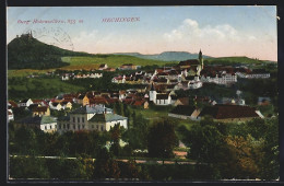 AK Hechingen, Ortsansicht Mit Burg Hohenzollern  - Hechingen