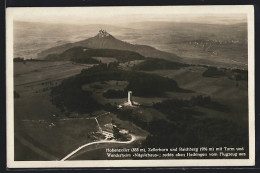 AK Hechingen, Ansicht Mit Raichberg, Hohenzoller Und Zellerhorn Vom Flugzeug Aus  - Hechingen