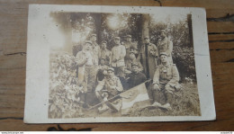 Carte Photo Groupe Avec Drapeau 415e De Ligne ...... 14939 - War 1914-18