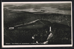 AK Ebingen, Schlossfelsen Mit Aussichtsturm U. Waldheim, Fliegeraufnahme  - Autres & Non Classés