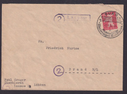 Lassow über Burg Spreewald Brandenburg Brief SBZ Landpoststempel N. Brand - Berlin & Brandebourg