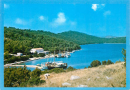 Navigation Sailing Vessels & Boats Themed Postcard Kornati Uvala Mir Harbour - Veleros