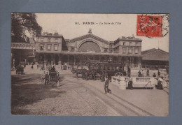 CPA - 75 - Paris - La Gare De L'Est - Animée - Circulée En 1912 - Pariser Métro, Bahnhöfe