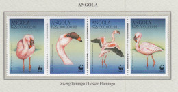 ANGOLA 1999 WWF Birds Flamingo Mi 1321 - 1324 MNH(**) Fauna 606 - Picotenazas & Aves Zancudas