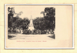 CPA   CHINE CHINA MACAO MACAU GARDEN OF AVENIDA VASCO DE GAMA MONUMENT  Old Postcard - China