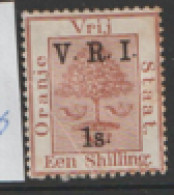 Orange Free State  1900 SG 121  Surcharged  V.R.I. 1s  Mounted Mint - Oranje Vrijstaat (1868-1909)