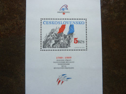 1989   TCHECOSLOVAQUIE   FRENCH REVOLUTION   ** MNH - Franz. Revolution