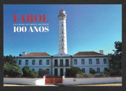 Portugal Entier Postal 2023 Phare Vila Real De Santo António Algarve 100 Ans Cachet Pmk Stationery Lighthouse - Fari