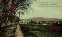 FRANCIA. FRANCE. CARPENTRAS . Vue Panoramique De Ventoux Prise De La Promenade Des Platanes . - Carpentras