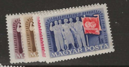 1949 MH  Hungary Mi 1041-44 - Unused Stamps