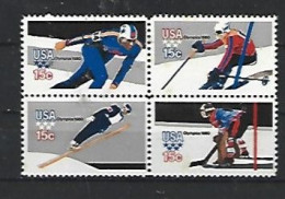 JO Lake Placid - Unused Stamps
