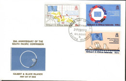 Gilbert And Ellice Islands 1972 Mi 191-193 FDC  (FDC ZS7 WGE191-193) - Geography