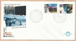 NL.- FDC. NVPH Nr. 242. EERSTE DAG VAN UITGIFTE. FIRST DAY OF ISSUE. 10-02-1987. JAAR VAN DE DAKLOZEN 100 JAAR LEGER DES - FDC