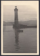 Lindau, Germania, Faro Nel Porto, 1950 Fotografia Epoca, Vintage Photo - Lugares