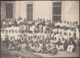 Gruppo Numeroso Di Studenti, 1920 Fotografia Epoca, Vintage Photo - Lugares