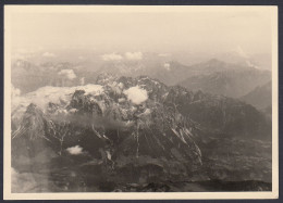 Montagne Viste Dall'aereo, 1950 Fotografia Epoca, Vintage Photo - Lugares