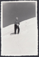 Circondato Da Mare Di Neve In Montagna Da Identificare, 1950 Foto Vintage - Lugares