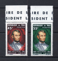 MALI  N° 69 + 70   NEUFS SANS CHARNIERE  COTE 2.50€    PRESIDENT LINCOLN - Malí (1959-...)