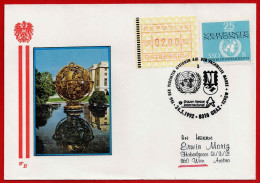 Brief Mit Stempel Tag Der Vereinten Nationen Auf Der Fachmesse Marke + Münze Graz Vom 24.5.1992 - Covers & Documents