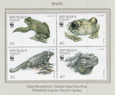 HAITI 1999 WWF Reptiles Iguana Mi 1588 - 1591 MNH(**) Fauna 608 - Otros & Sin Clasificación