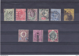 GB 1902 EDOUARD VII Yvert 106-111 +  113-114 + 117 Oblitéré, Used Cote : 165 Euros - Used Stamps