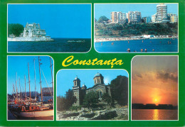 Navigation Sailing Vessels & Boats Themed Postcard Romania Constanta Harbour - Veleros