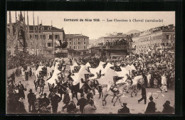 AK Nice, Carneval 1928, Les Cocottes à Cheval Cavalcade, Faschingsumzug  - Carnaval