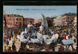 AK Nice, Carnaval 1928, Serenade A La Lune, Festwagen Im Fasching  - Carnival