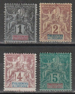 Océanie N° 1, 2, 3, 4 * - Unused Stamps