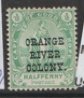 Orange River Colony  1900 SG 133  1/2d  Mounted Mint - Non Classés