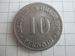 Germany 10 Pfennig 1908 D - 10 Pfennig