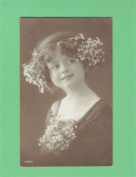 XB1280JEUNE FILLE, ENFANT, GIRL FAMOUS CHILD MODEL SHIRLEY ASHTON SPRING SEASON RPPC - Portretten