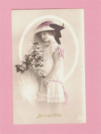 XB1281 JEUNE FILLE, ENFANT, GIRL FAMOUS CHILD MODEL SHIRLEY ASHTON VICTORIAN DRESSED RPPC - Portraits