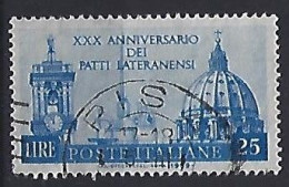 Italy 1959  30 Jahrestag Der Lateranvertrage  (o) Mi.1031 - 1946-60: Usati