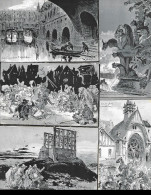 Illustrateur ROBIDA - Le Vieux PARIS - Collection De 12 Cartes Postales Avec Pochette - Robida