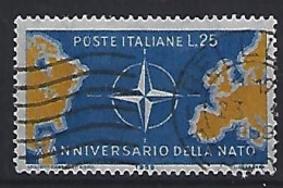 Italy 1959  10 Jahre NATO  (o) Mi.1032 - 1946-60: Oblitérés