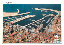 Navigation Sailing Vessels & Boats Themed Postcard Gijon Harbour Aerial - Velieri