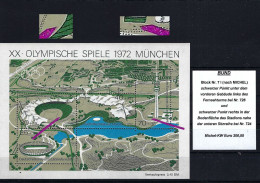 BUND - Block Mi-Nr. 7 I Postfrisch - 2 Plattenfehler - MICHEL-KW Euro 200,00 - Siehe Beschreibung Und Bild - Variedades Y Curiosidades