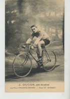 SPORT - CYCLISME - J. DUCOS , Junior International Sur Vélo FRANCE SPORT - Pneu W. RUSSEL - Ciclismo