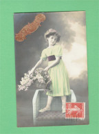 XB1288 JEUNE FILLE, ENFANT, GIRL FAMOUS CHILD MODEL KATHERINE ASHTON FASHION 1920 RPPC - Portretten