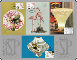 Portugal 2024 4 Postal Máximo 200 Anos Vista Alegre Fine Art Flamingo Porcelain Porcelana Ílhavo Aveiro Maximum Maxicard - Maximum Cards & Covers