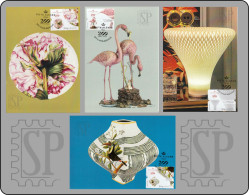 Portugal 2024 4 Postal Máximo 200 Anos Vista Alegre Fine Art Flamingo Porcelain Porcelana Ílhavo Aveiro Maximum Maxicard - Maximumkarten (MC)