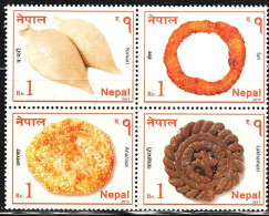 Nepal 2017 Gastronomy - Traditional Food Stamps 4v MNH - Népal