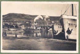 CPA Type Carte Photo  - SEINE MARITIME - FÉCAMP - LE GRAND BASSIN - Animation, Navire à Quai - Fécamp