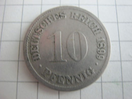 Germany 10 Pfennig 1899 D - 10 Pfennig