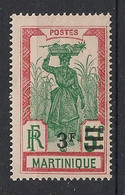MARTINIQUE - 1924-27 - N°YT. 117 - Porteuse De Fruits 3f Sur 5f - Neuf Luxe ** / MNH / Postfrisch - Unused Stamps